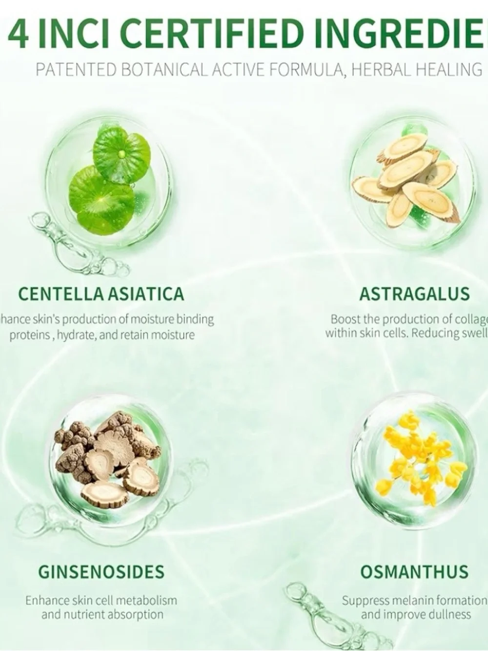 Luminous Ice Facial Mask 50mL Hydrating Gel Centella Ginseng EXP‎ 7/27